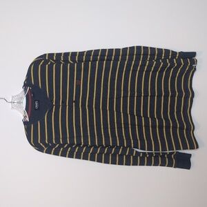 Chaps Long Sleeve Stripe Henley T Shirt